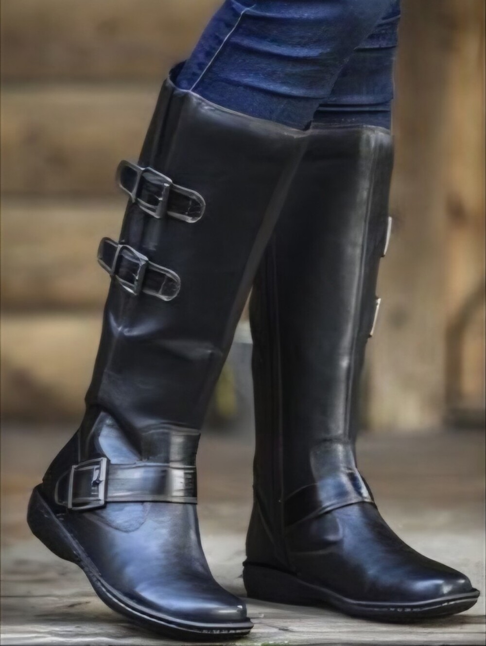 BOC Born Concept Black Virginia Knee High Boots